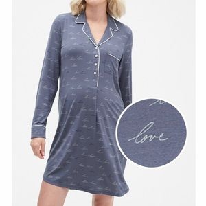 Maternity Print Sleep Shirt